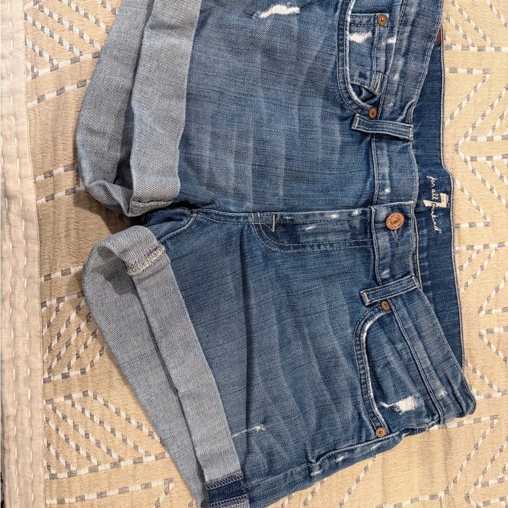 7 for all mankind jean shorts